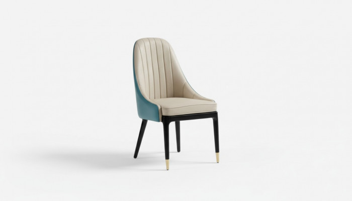 Iesszëmmer 1x Stull Set Sëtz Echt Still Polster Lehn Designer Holz Sëtz nei