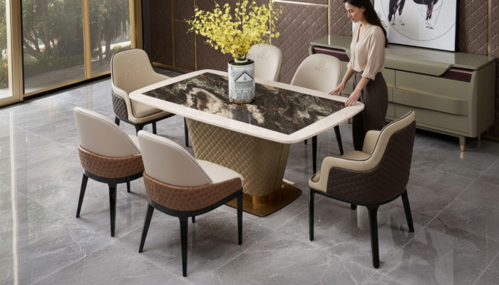 Iessdësch Iessdëscher Dësch Design Büro Konferenzdësch Holz Neien Versammlung
