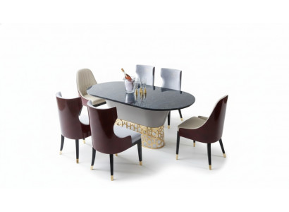 Komplett Set Iessdësch 4x Still Iesszëmmer Set Iess Grupp Holz Dësch Dëscher