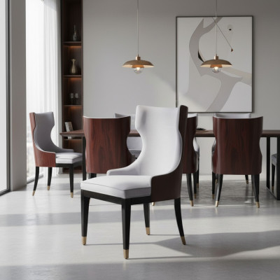 Iesszëmmer 1x Stull Still Polster Holz Modern Designer Lehnsëtz Sëtz Sesel