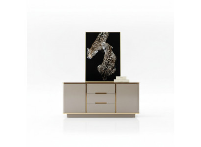Kommode Holz Schaf Sideboard Wunnzëmmer Konsole Mauer Schief