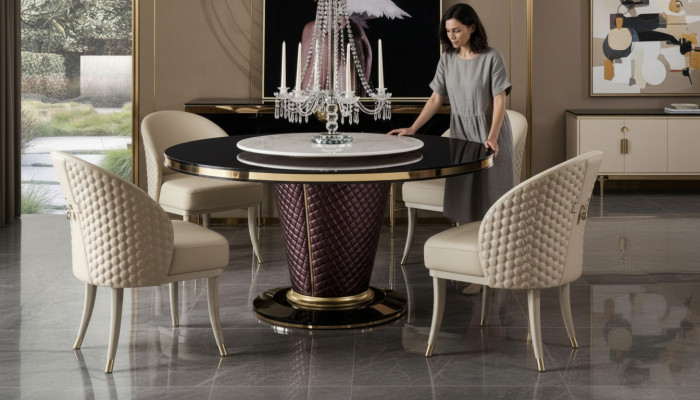 Stull 1x Iesszëmmer gepolstert Stull Télé Lounge Club Lieder Sëtz Fauteuil Luxus