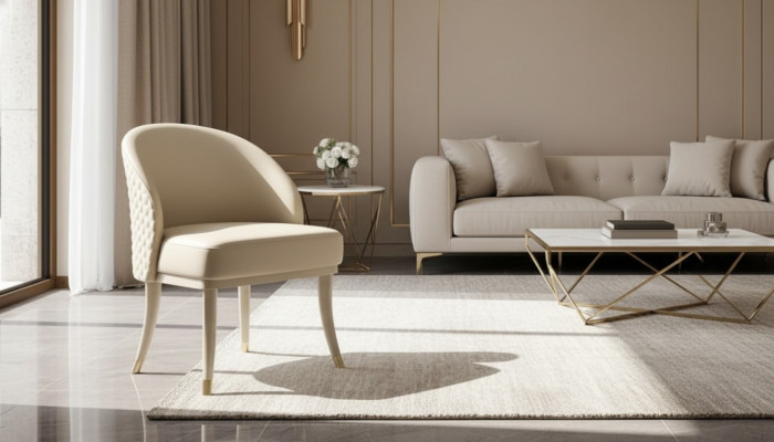 Stull 1x Iesszëmmer gepolstert Stull Télé Lounge Club Lieder Sëtz Fauteuil Luxus