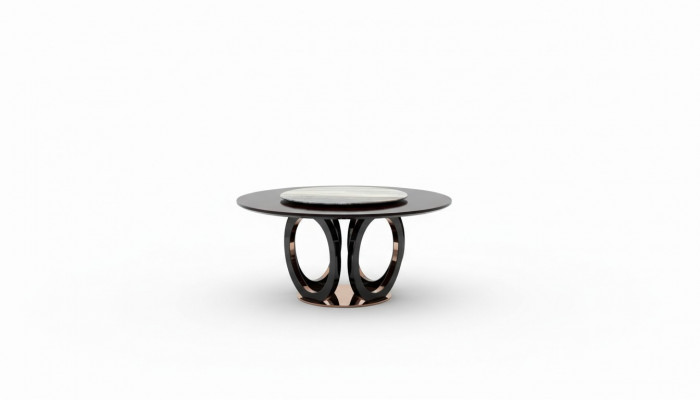 Design Holzdësch Ronn Iessdësch Rond Iessdëscher 150cm Luxus Klass
