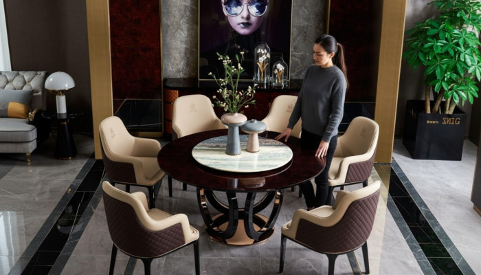 Designer Still Luxus Lehnstuhl Polster Stillen 1x Fautteuil Wunn Iess Zëmmer Lieder