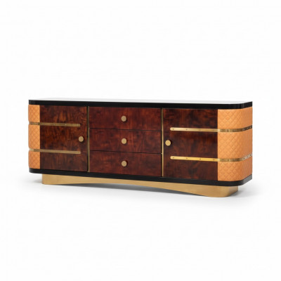 Deko Designer Kommode Anrichte Side Low Board Schaf Wohnzëmmer Regal
