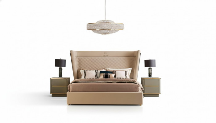 Duebelbett Schlofkummer Hotel Bestiet Luxus Bett 2x Nuetsdësch 3tlg. Set Better