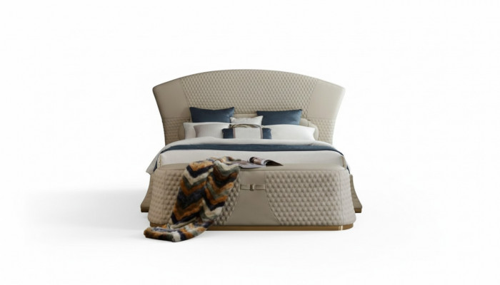 Bett Lieder Schlofzëmmer Miwwelen Luxus Modern Better 3-Stéck Set Boxspring.