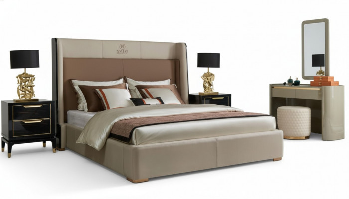 Luxus Hotel Better Duebel Bett Design Holz Modern Bett 180x200 Schlofzëmmer Bestietnes