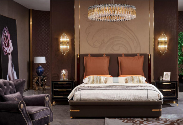 Bett Këssen Design Luxus Metall Duebel Better Bestietnes Schlofzëmmer Lieder