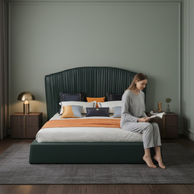 Bett Polster Design Luxus Duebelbetten Beige 180x200 Schlofzëmmer Lieder Hotel