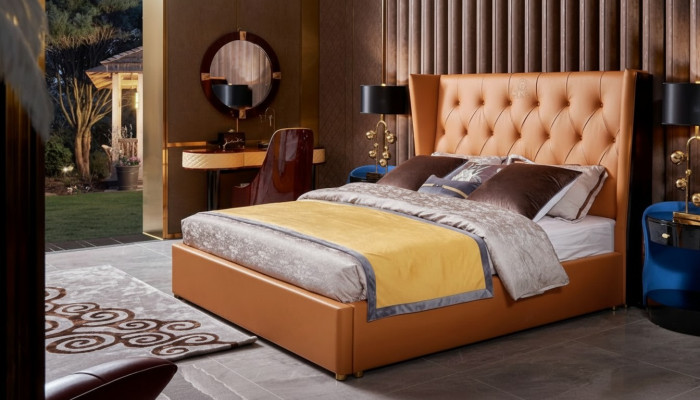Bett Schlofkummer Miwwelen 6tlg. Lieder Komplett Set Design Luxus Better