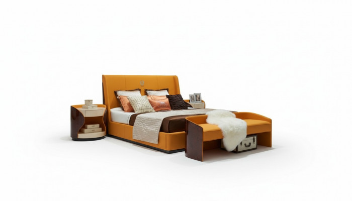 Luxus Schlofzëmmer Duebelbett Bett 180x200cm Lieder Nei Hotel Better