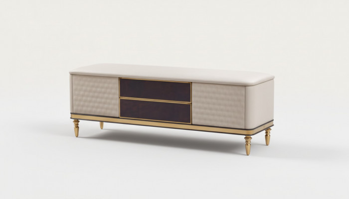 Design Hocker Bänk Luxus Pouf Fousshocker Miwwel Polsterhocker Sëtzocker