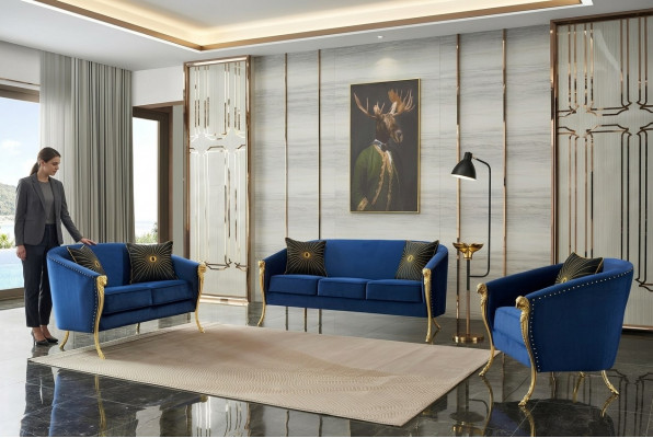 Design 3 Plazen Relax Sofas Club Lounge Sofa Textil Polster Couch Stoff Couchen