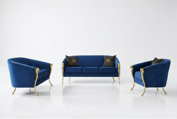 Design 3 Plazen Relax Sofas Club Lounge Sofa Textil Polster Couch Stoff Couchen