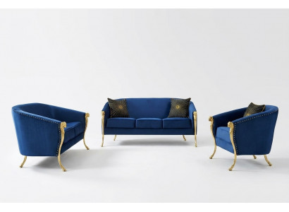 Sofagarnitur 321 Set zum Sëtzen Design Sofae Polster Couchen Textil Relax Modern