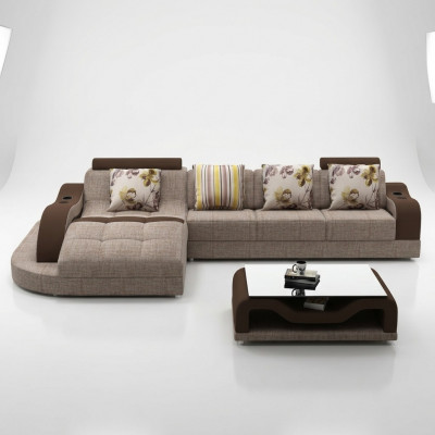 Eckcouch L Form Canapé Couch Polster Wunnlandschaft Eckcouch Textil Canapé Stoff nei