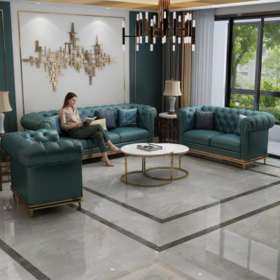 Sofa-Garnitur 3 2 1 Sëtzer Set Design Sofa Polster Couchen Couch Modern Luxus Neit