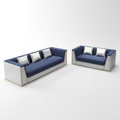 Sofagarnitur 3 2 Sëtzer Couch Sofa Polster Garnitur Couch Set Stoff Textil