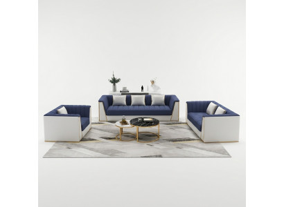 Sofagarnitur 3 2 1 Sëtzer Set Design Sofas Polster Couchen Textil Relax