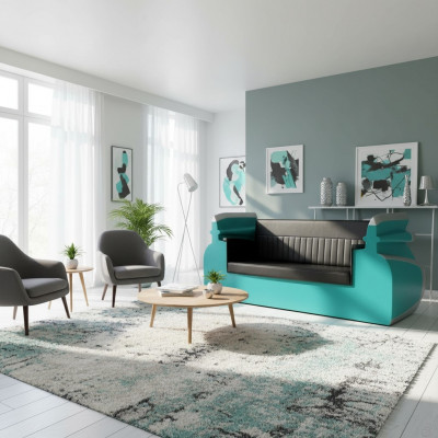 Cadillac Auto Autosofa Diner Sofa Canapé Auto Miwwelen Ariichtung Deko Modell Sofas