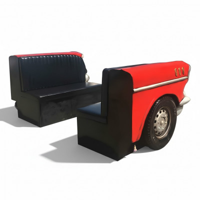 Duebel Autosofa Diner Sofa Couch Autosmöbel USA Ariichtung Deko Modell Lieder.