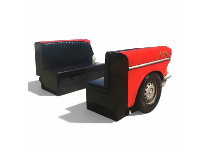 Duebel Autosofa Diner Sofa Couch Autosmöbel USA Ariichtung Deko Modell Lieder.