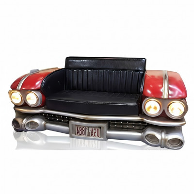 Sofa Auto Hallefsgeschier Ratro Cinema Canapé Polster Set Ledercanapé