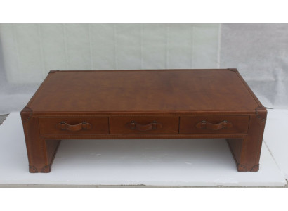 Couchtisch Wohnzimmertisch Truhe Bäizelltësch am Vintage Dësch 147x85cm Lieder