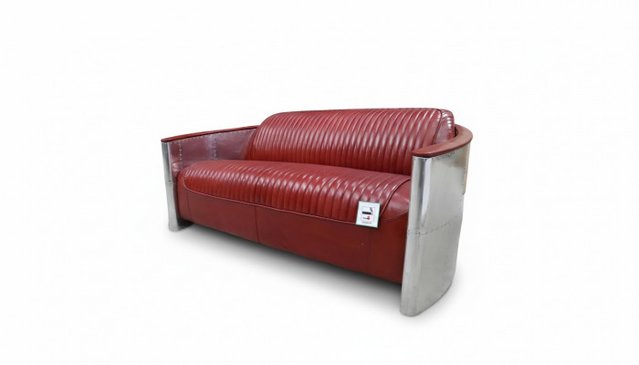 Liederdivan Canapé Polster Sofa Aluminium Dräisëtzer Vintage Luxus Miwwelen Sofas Nei