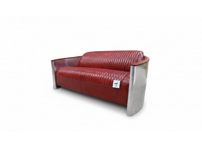 Liederdivan Canapé Polster Sofa Aluminium Dräisëtzer Vintage Luxus Miwwelen Sofas Nei
