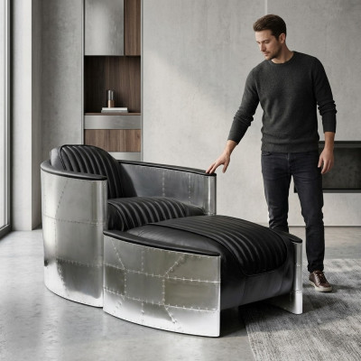 Sëtz Schemiel Vintage Lieder Luxus Echtlieder Retro Sëtz Design Clubsëtz