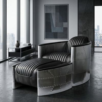 Sëtz Schemiel Vintage Lieder Luxus Echtlieder Retro Sëtz Design Clubsëtz