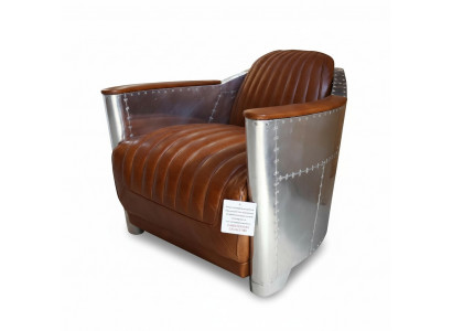 Lédersofa Sofa Couch Polster Einsëtzer Sofas Couchen Fliger Aviator Aluminium