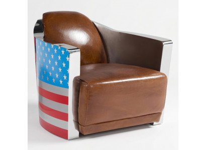 Echt Lieder Vintage Liederfauteuil Designsessel Rocket Union Jack Vintage