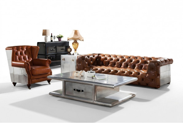 Ohrensessel Echtlieder Vintage Cigar Ouerbacksessel Fernsehessel