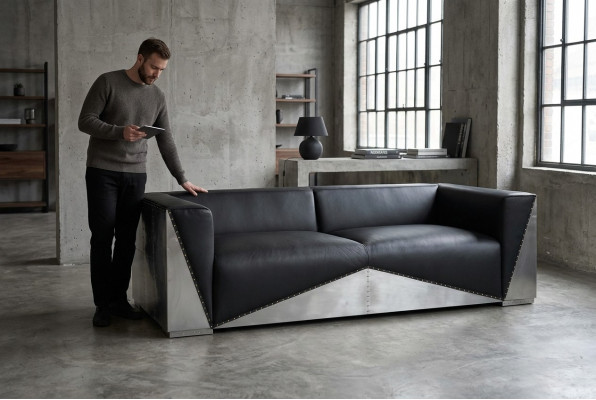 Design Luxus Echtlieder Sofa Canapé Ledersofa Canapéë Polstermébel Drësëtzer Nei