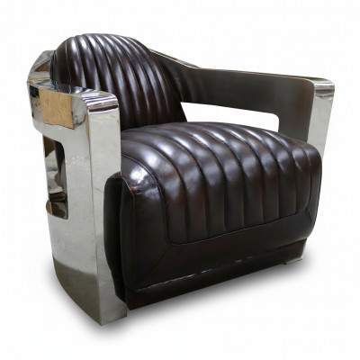 Ledersessel Sessel Aviator Clubsessel Art Deco Cocktailsessel Aviator