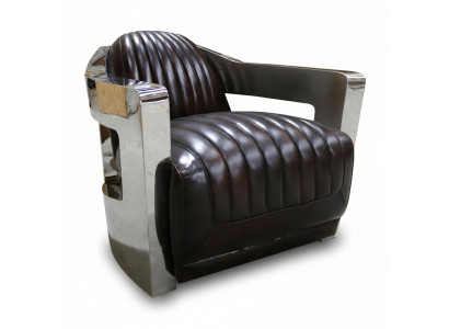 Ledersessel Sessel Aviator Clubsessel Art Deco Cocktailsessel Aviator
