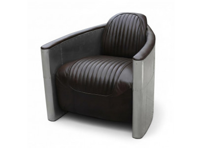 Aviator Sofa Sessel Couch Club Lounge Aluminium Fliger Retro Echt Lieder Vintage