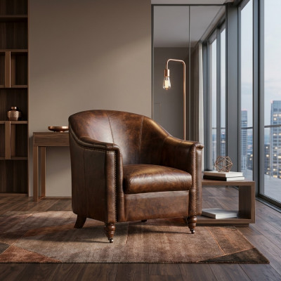 Fauteuil Vintage Lieder Liederfauteuil Fauteuil Designfauteuil Echtlieder Retro Sofa