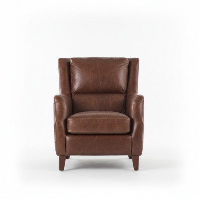 Ohrensessel Fauteuil Wunnzëmmerfauteuil Polsterfauteuil Vintage Echtlieder.
