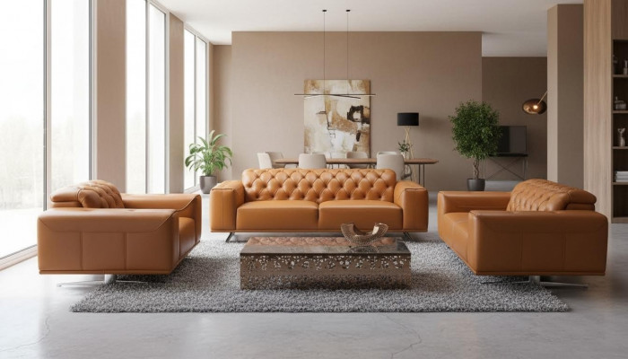 Chesterfield Sofagarnitur Set Brong Couchen Ledersofa Sofa Couch Klassesch nei