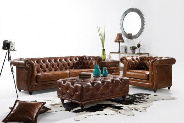 Luxus Miwwelen Sofagarnitur Couch Sofa Polster 3+1 Sëtz mat Dësch Couchen