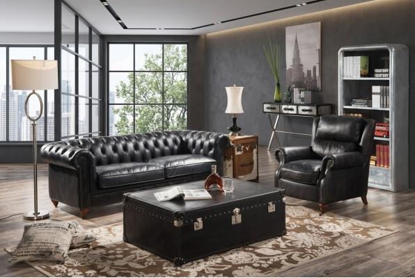 Klassesch Chesterfield Canapé Sofa Polster Garnitur Canapéen Sofae Design