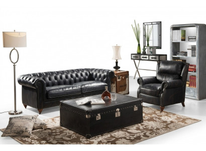 Klassesch Chesterfield Canapé Sofa Polster Garnitur Canapéen Sofae Design