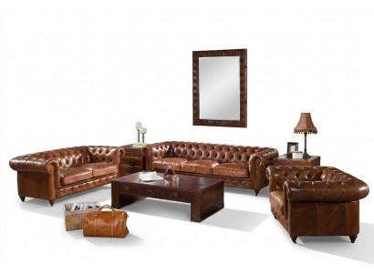 Sofagarnitur 3tlg. Garnitur Set Ledercouch Wunnlandschaft Garnitur Sofa Nei