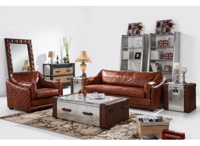 Sofa Garnitur Polster Canapé Sitz Garnituren 2stéck. Set 3+1 Sëtzer Nei