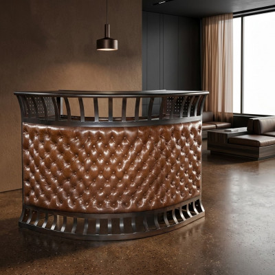 Chesterfield Bar Dëscher Steebrietss Dësch Lounge Club Luxus Dësch Vintage Tresen Lieder